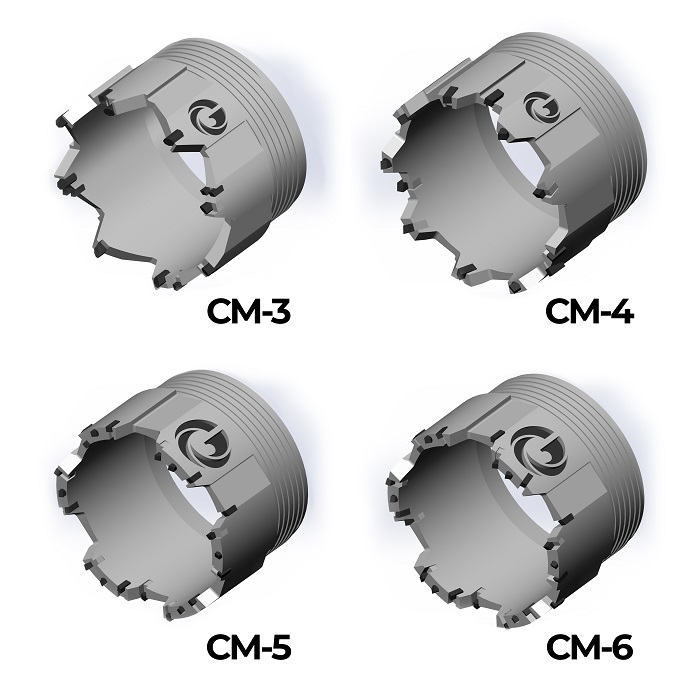 Твердосплавные буровые коронки типа СМ